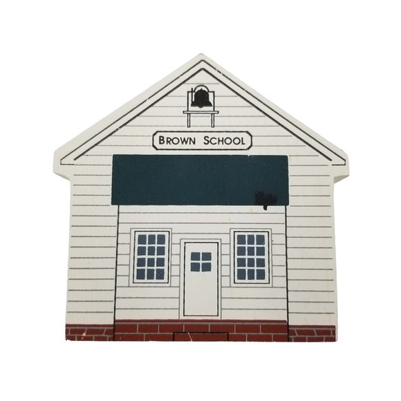 Cat's Meow Village Brown School 1991 Ohio Amish Series - Picture 1 of 8